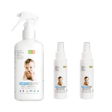 Acquassimo 100% Natural Sanitising Water From Korea (Alcohol-Free) Family Bundle (1 x 300ml + 2 x 100ml)